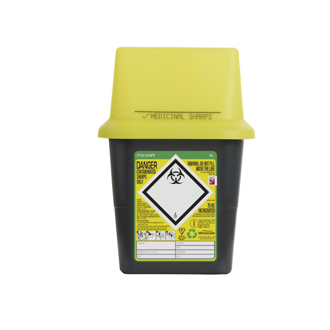 Yellow Sharps Bin - auximage4