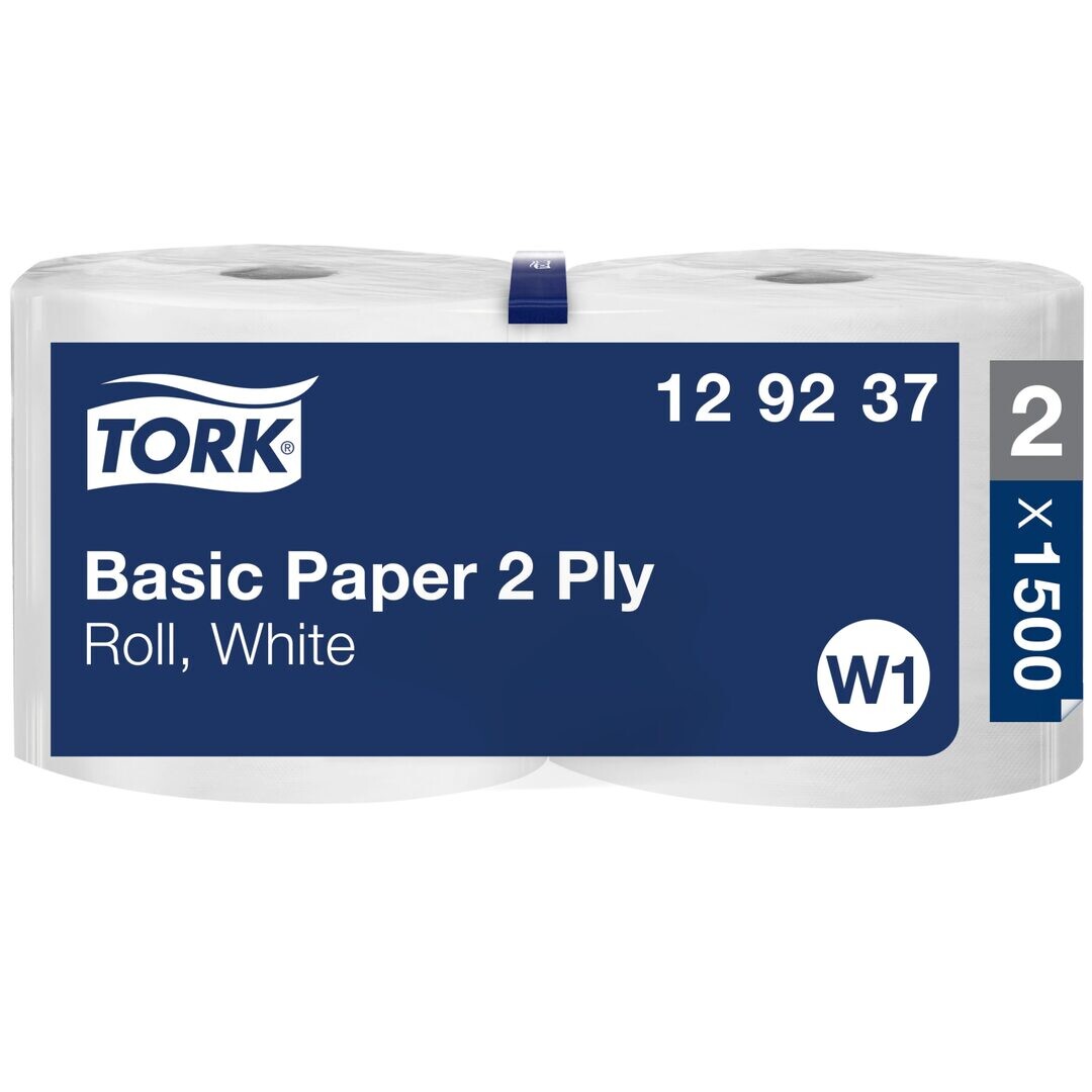 Tork Wiper Roll White 2-Ply 510m (Pack of 2) - primary