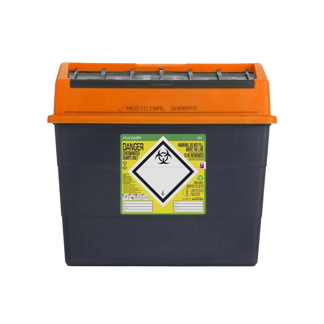 Orange Sharps Bin - auximage5