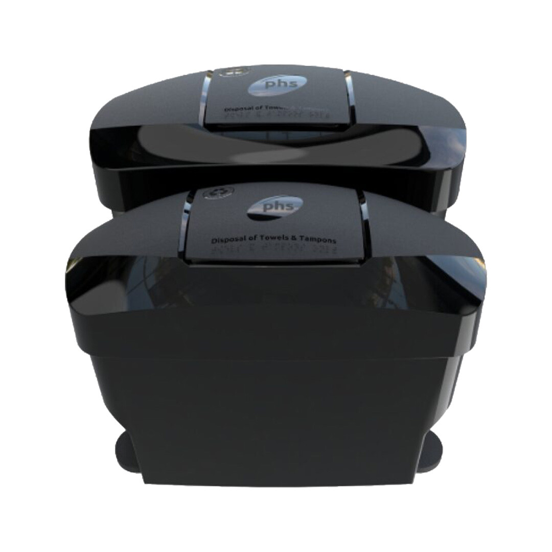 phs ReVive BLACK ONYX ECLIPSE DISCREET Sanitary Bin - primary
