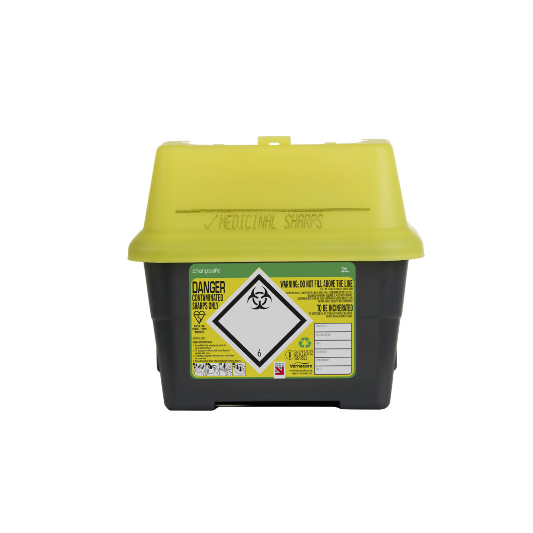 Yellow Sharps Bin - auximage2