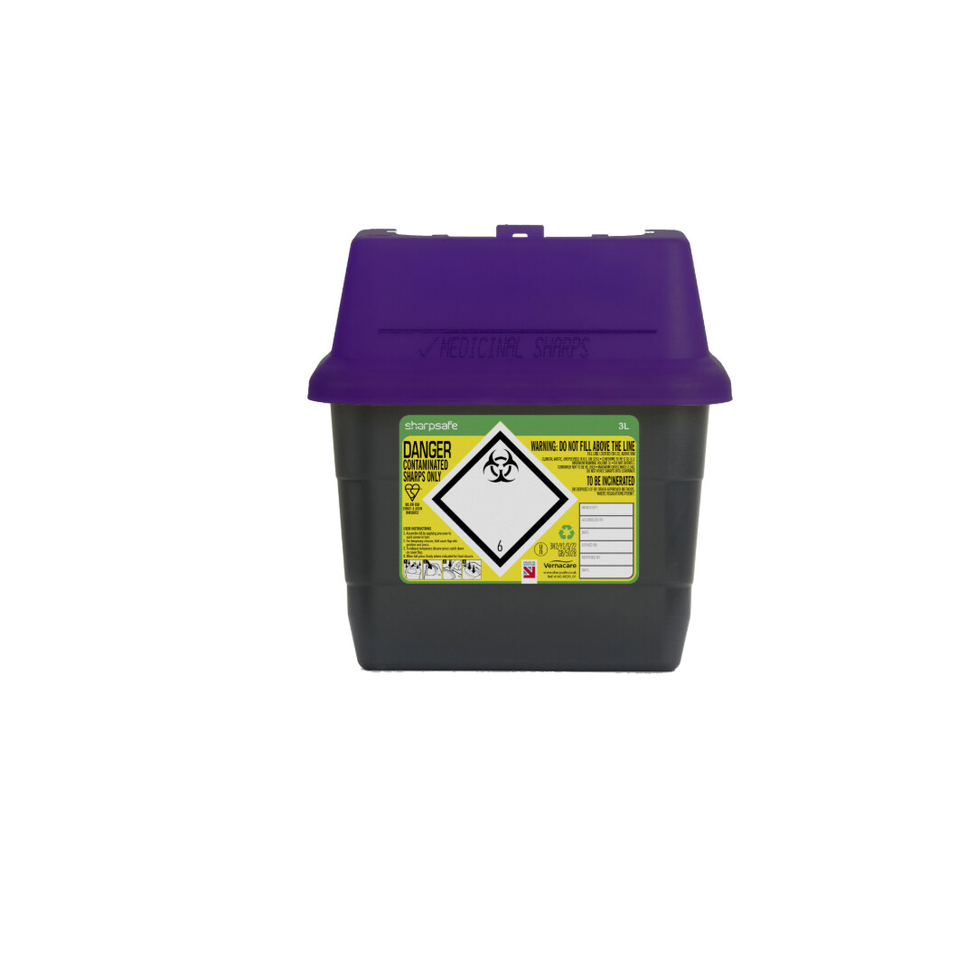 Cytotoxic and Cytostatic Clinical Waste Bin - auximage1