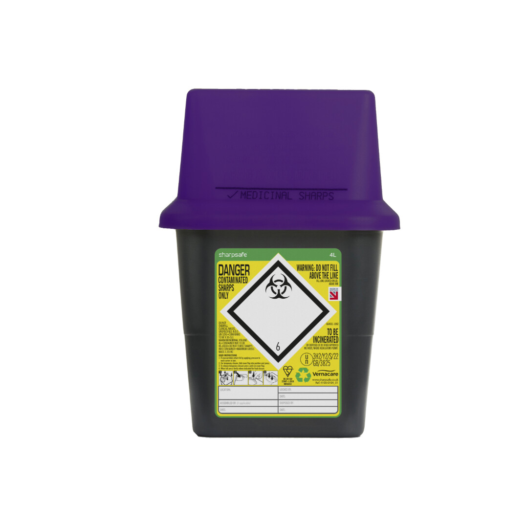 Cytotoxic and Cytostatic Clinical Waste Bin - auximage2
