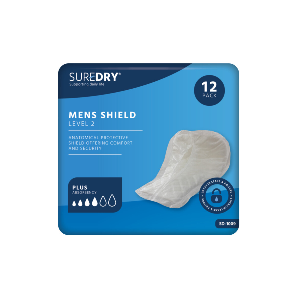 SureDry Mens Shield Level 2 (Pack of 12) - primary