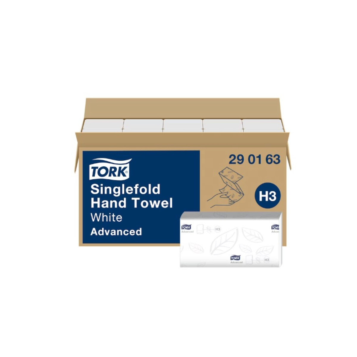 Tork Advanced ZFold Hand Towels 2-Ply 3750 sheets - White - primary