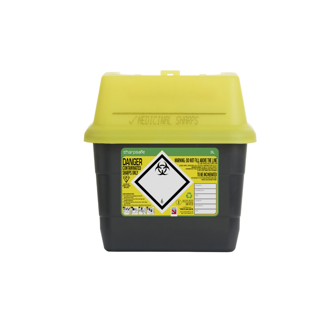 Yellow Sharps Bin - auximage3