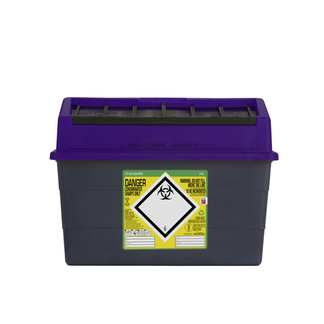 Cytotoxic and Cytostatic Clinical Waste Bin - auximage4