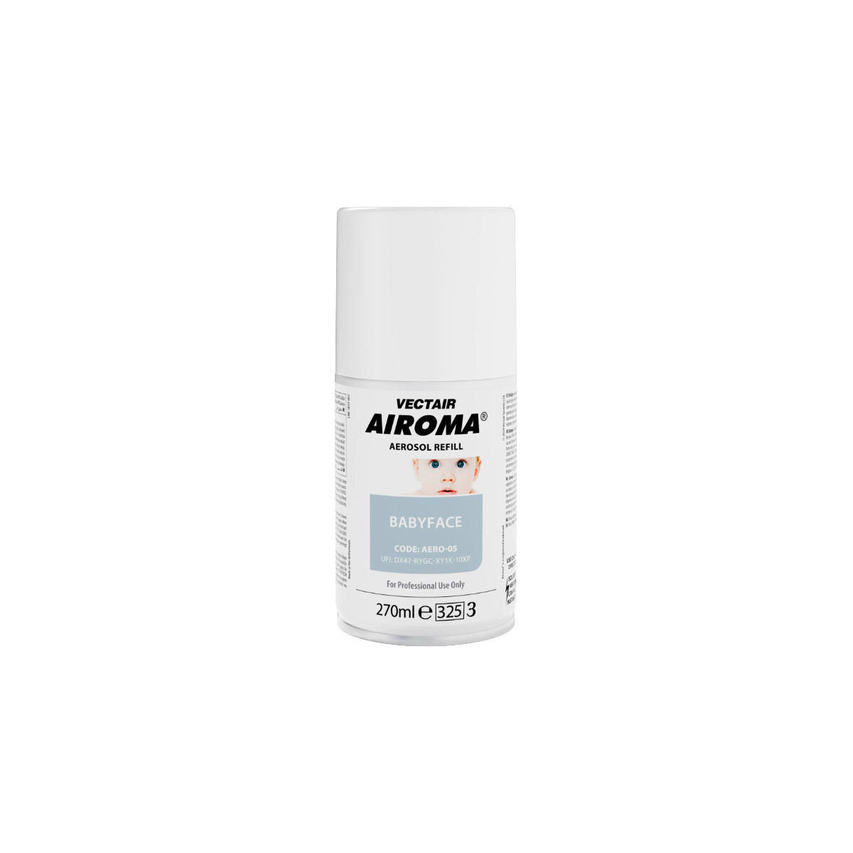 Airoma Baby Face Air Freshener Aerosol Refill 270ml (Pack of 12) - primary
