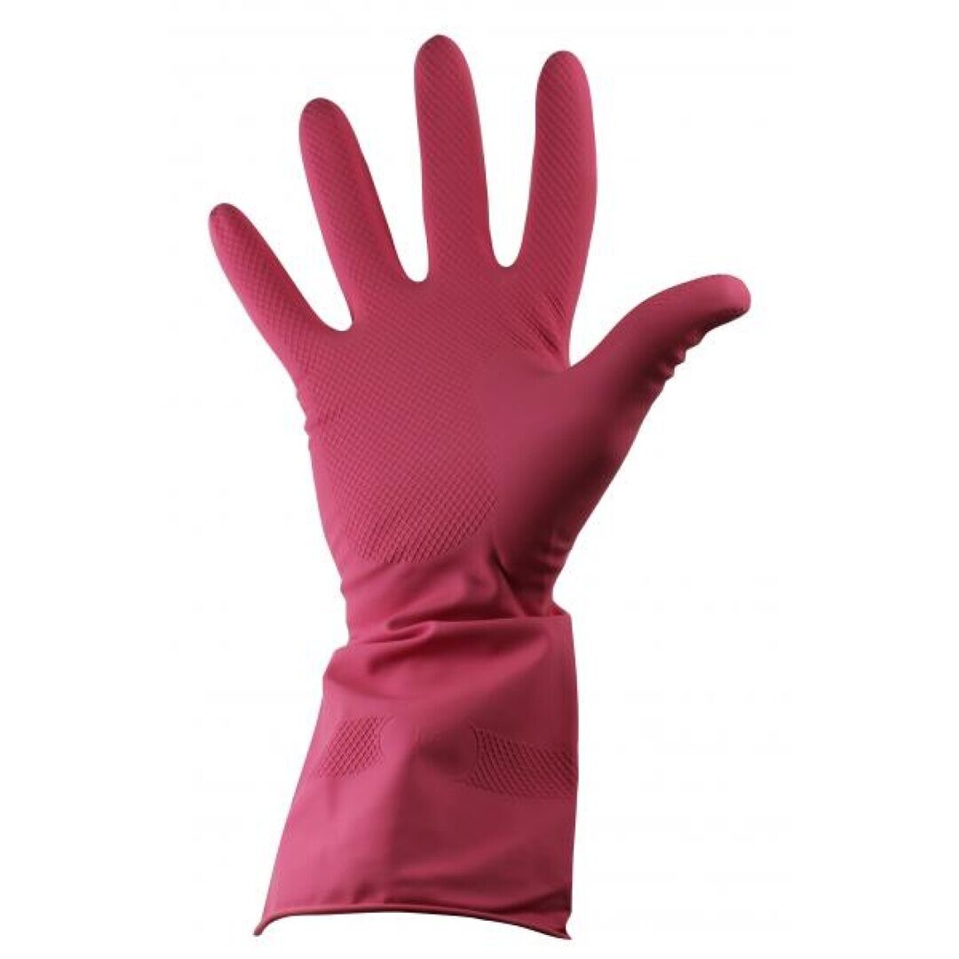 Household Rubber Gloves Pink - M - primary