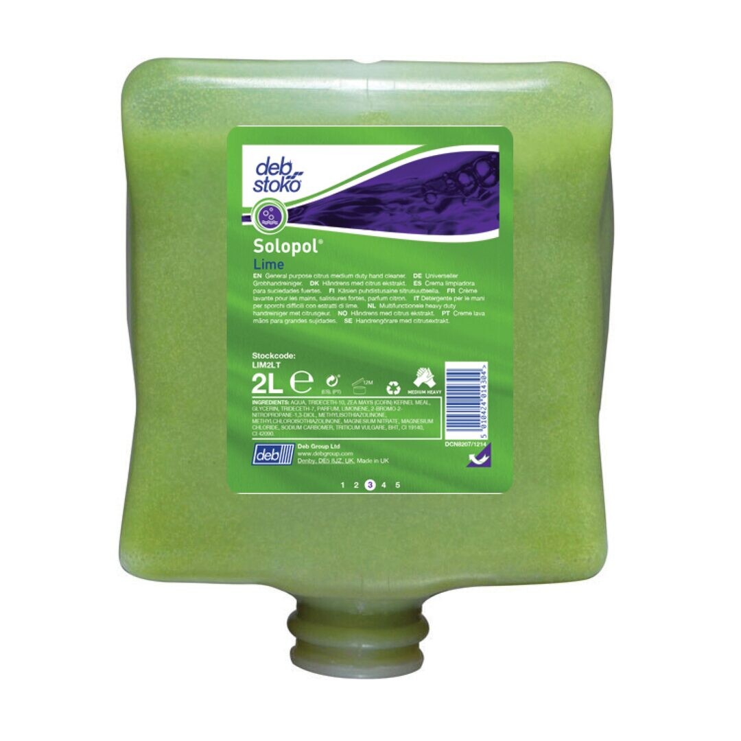 Solopol Lime Hand Soap 2L (Pack of 4) - primary