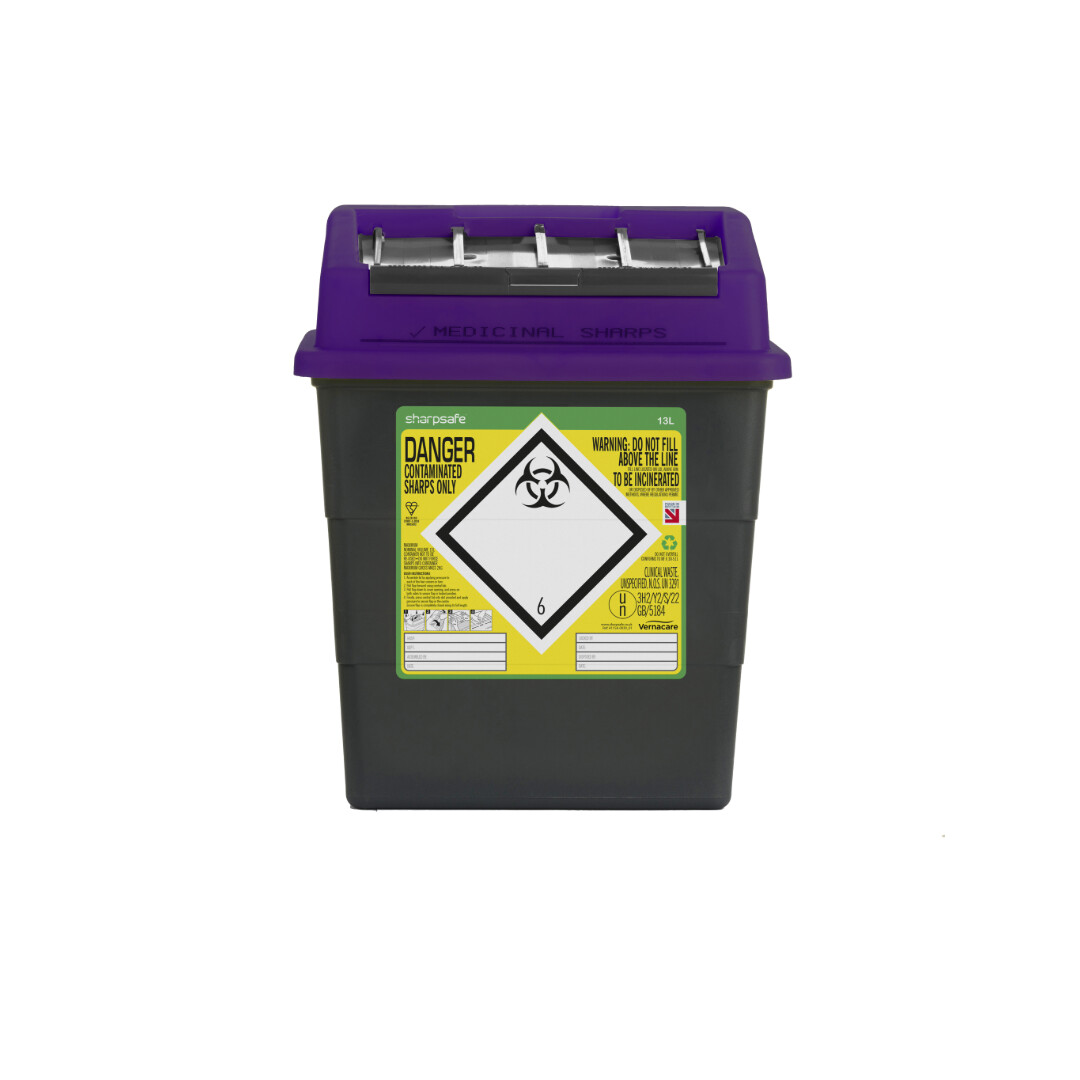 Cytotoxic and Cytostatic Clinical Waste Bin - auximage3