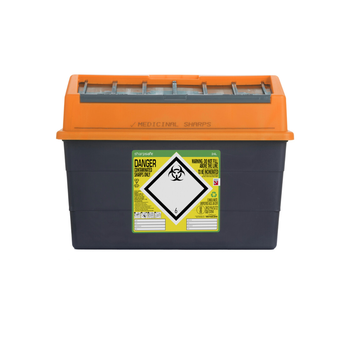 Orange Sharps Bin - auximage4