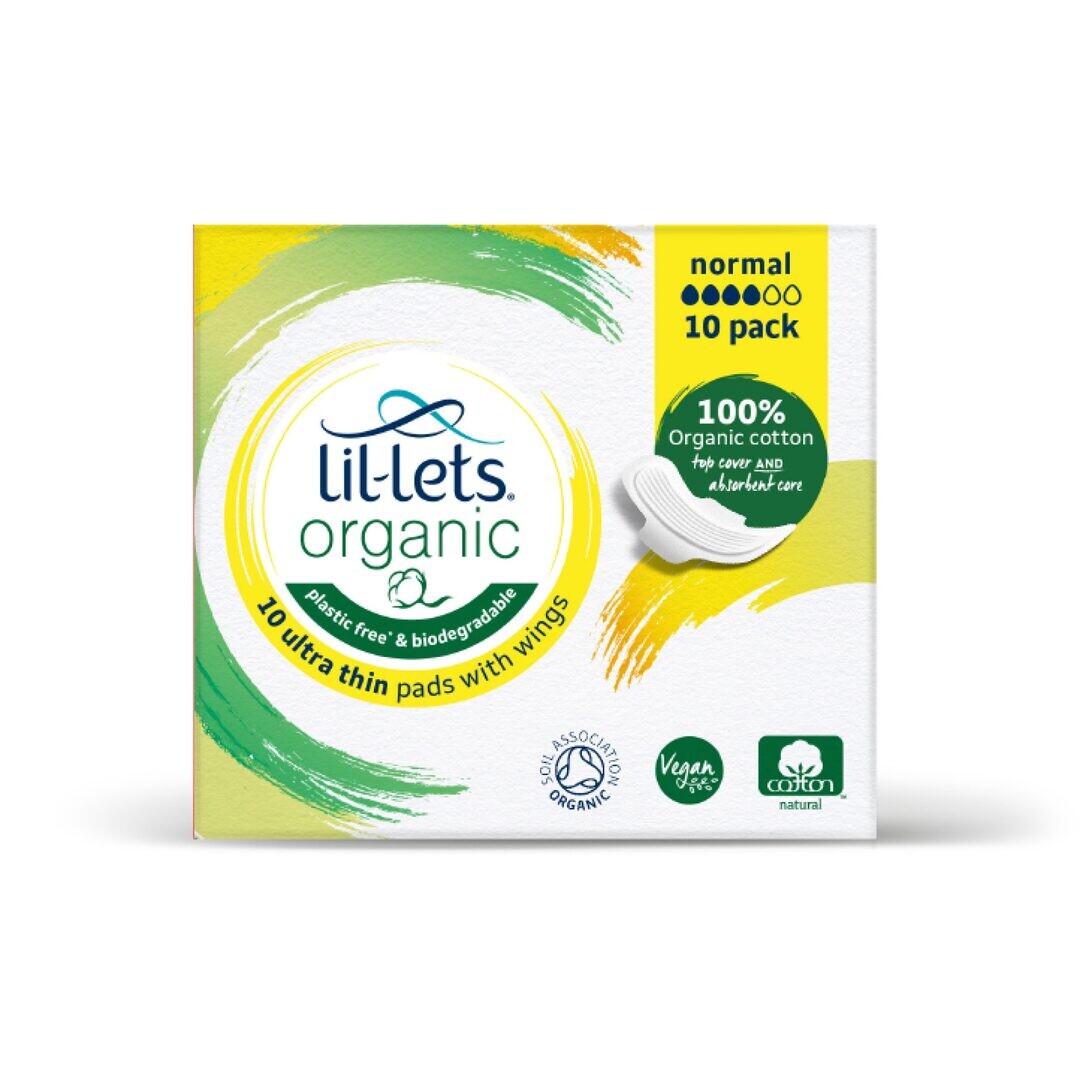 Lil-Lets Organic Pads Normal 10 per pack