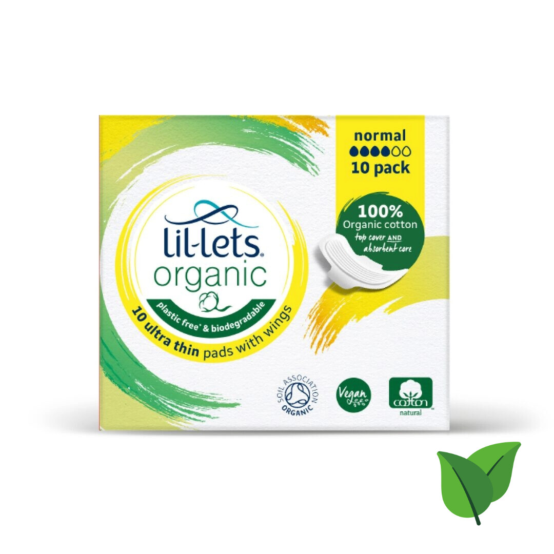 Lil-Lets Organic Pads Normal 10 per pack