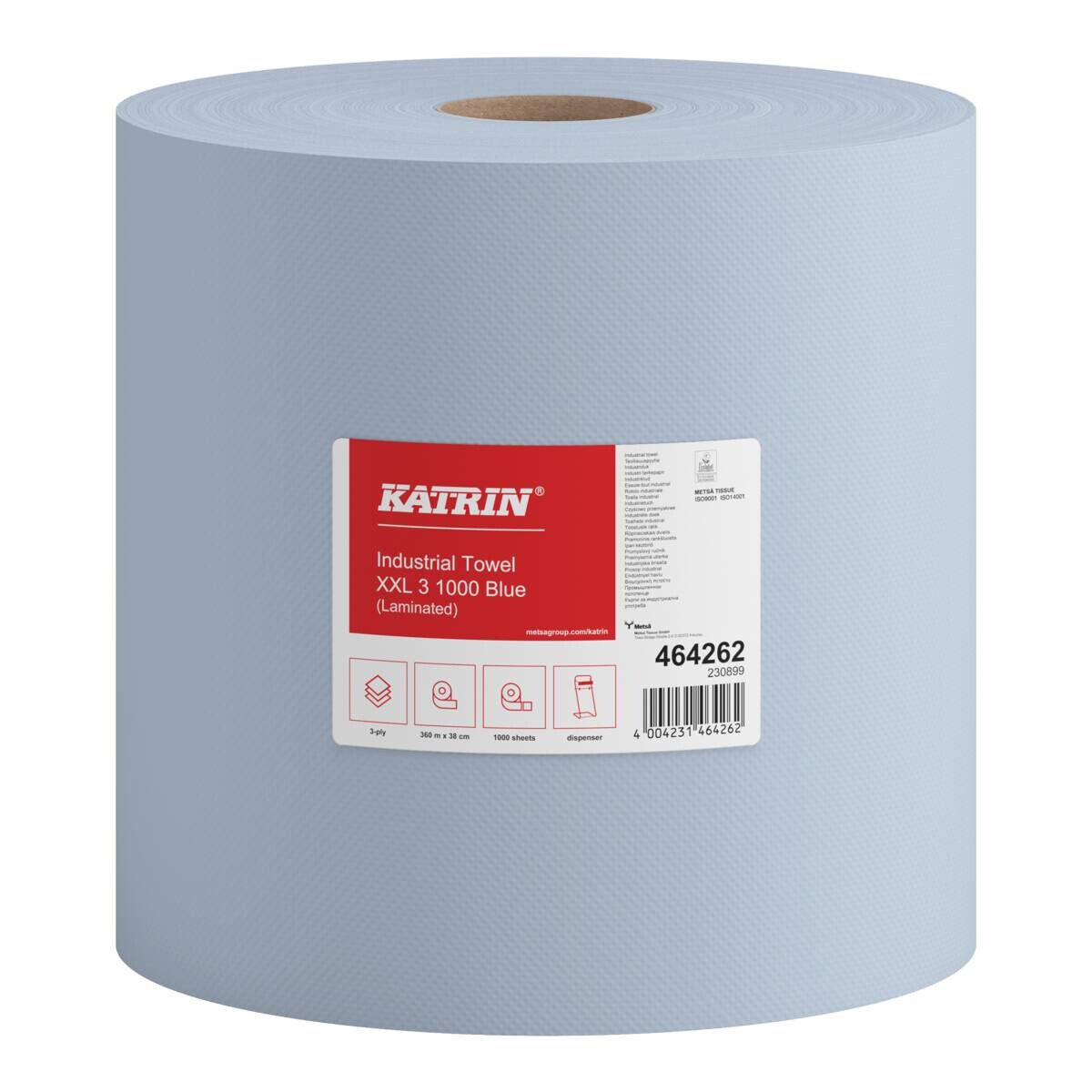 Katrin Industrial Roll Blue 3-Ply 380m 1000 Sheets
