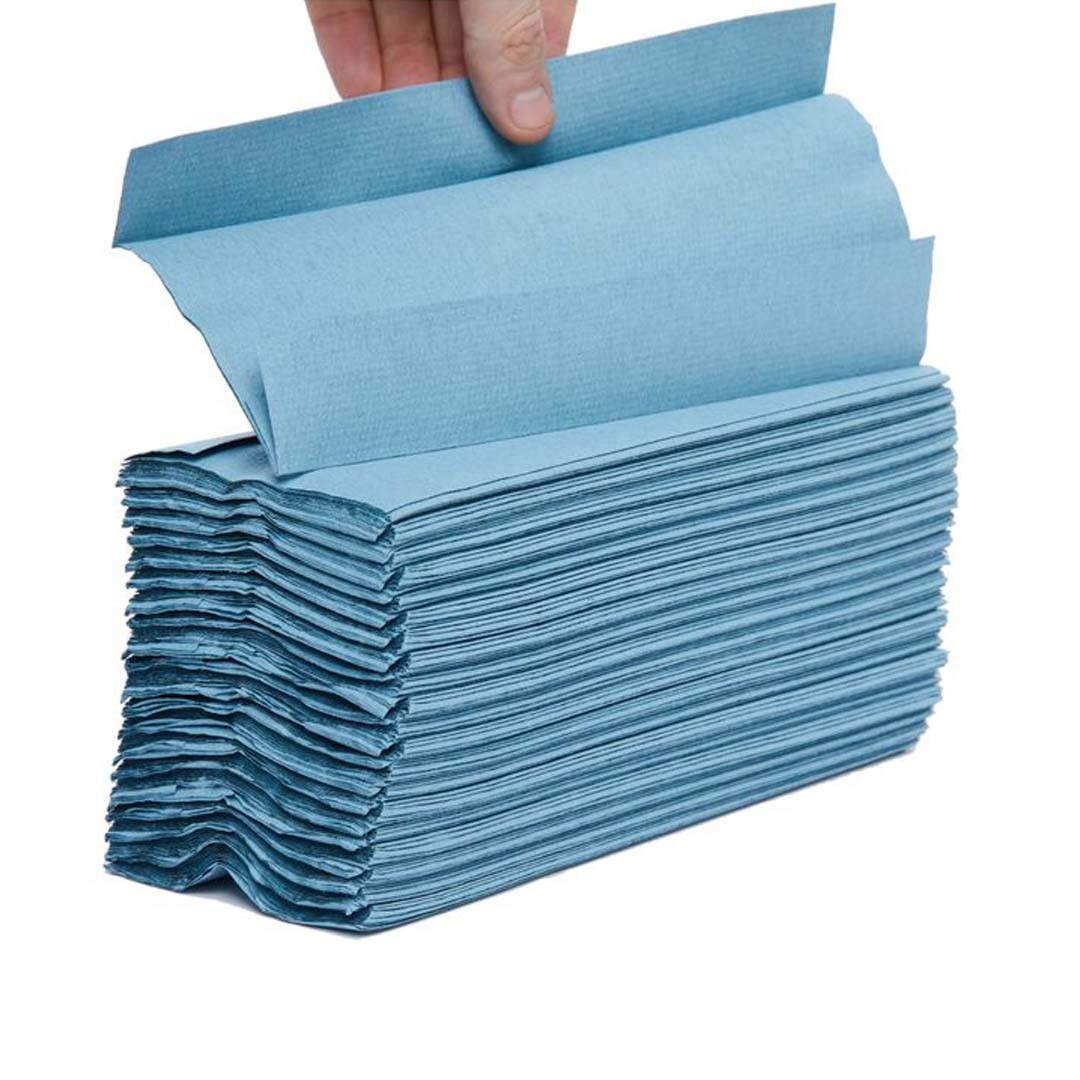 C Fold Hand Towels 1-Ply 2600 sheets per case - Blue