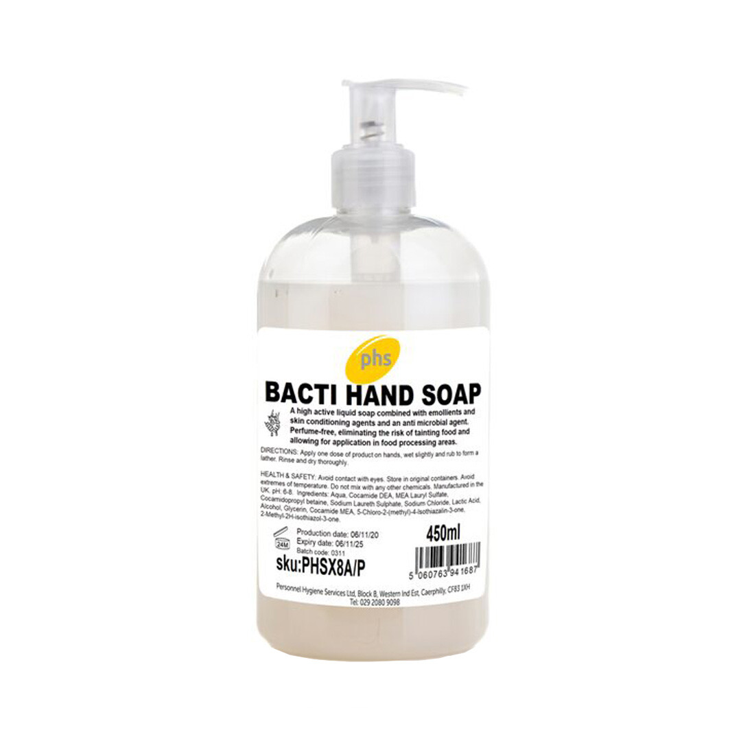 Bacteriostatic Hand Soap 450ml (Pack of 6)