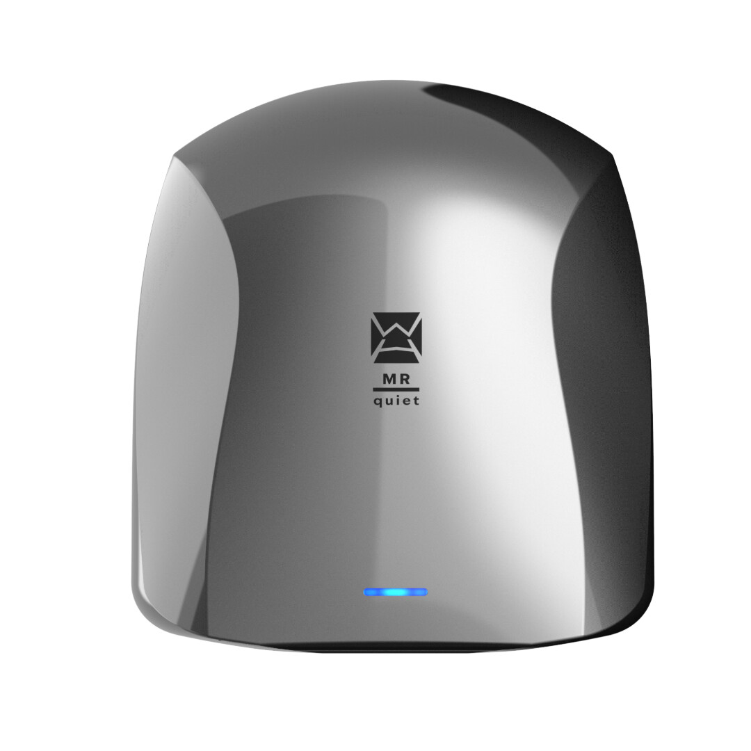 Warner Howard MR Quiet® 800W Hand Dryer - Nickel