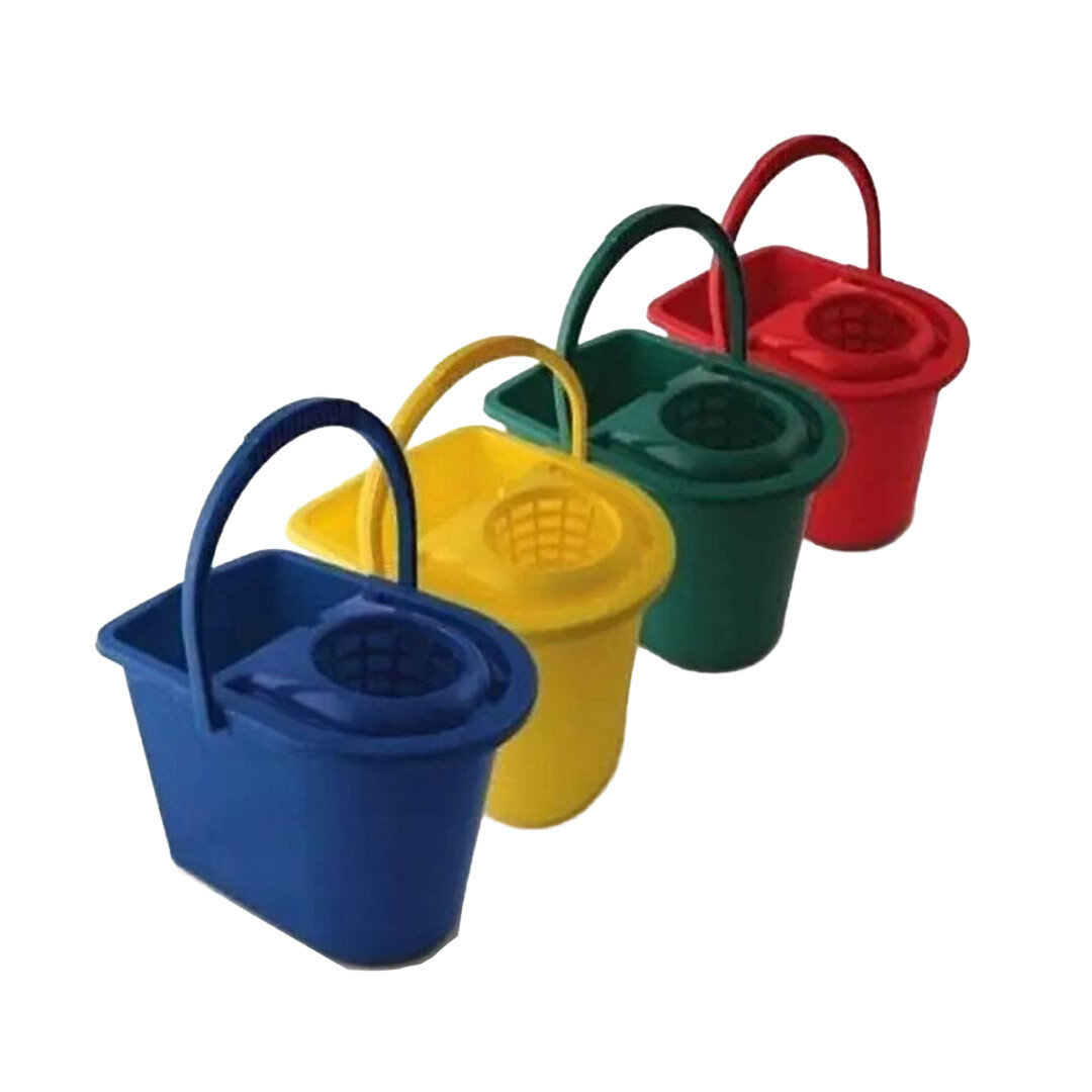 Plastic Mop Bucket With Sieve Wringer 15L