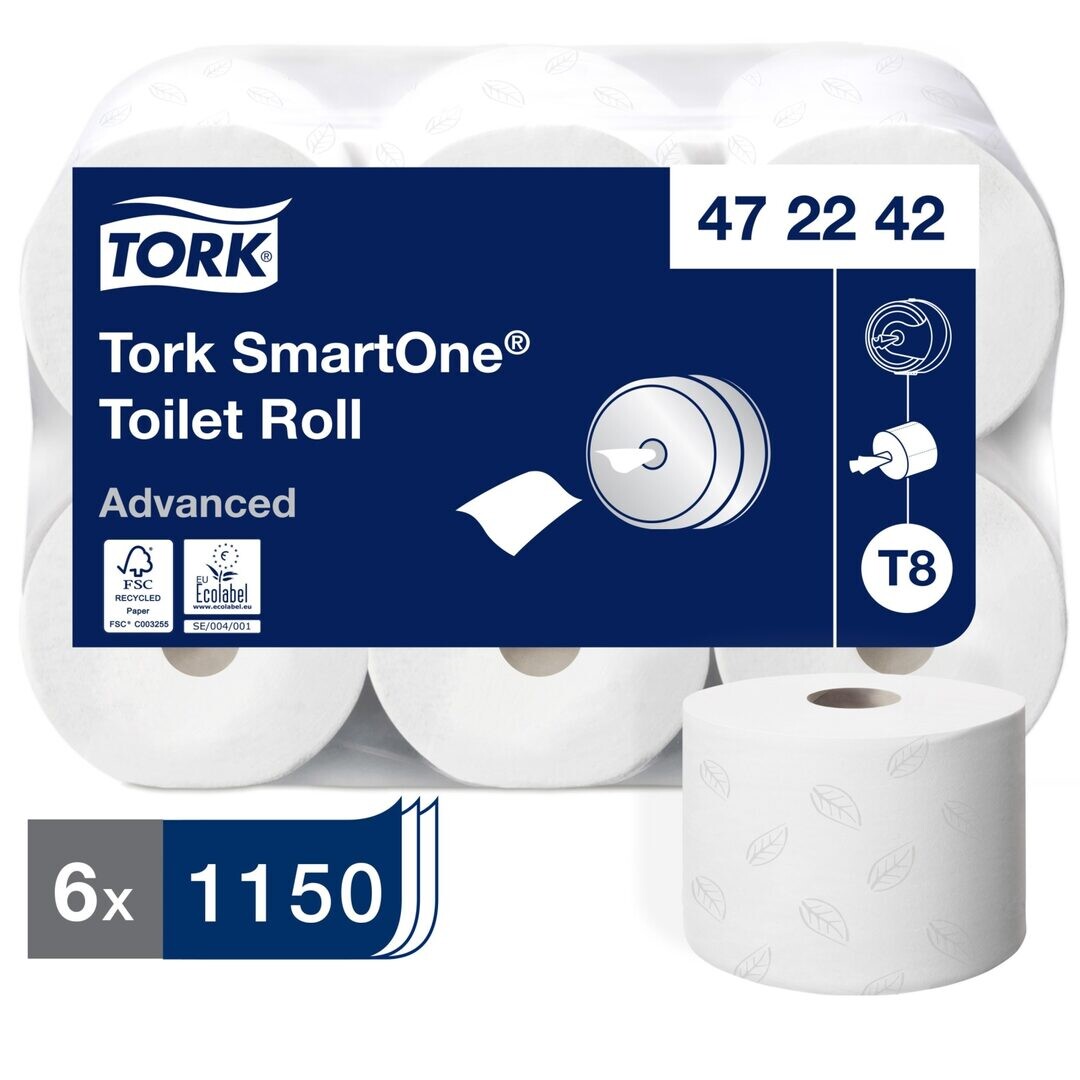 Smart One Toilet Paper White 2-Ply (Pack of 6)