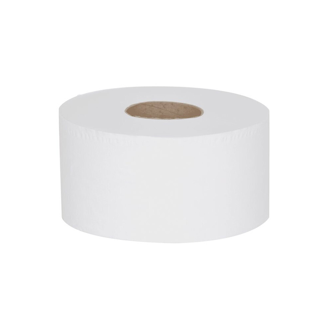 Mini Jumbo Toilet Paper 2-Ply 76mm Core 200m (Pack of 12)