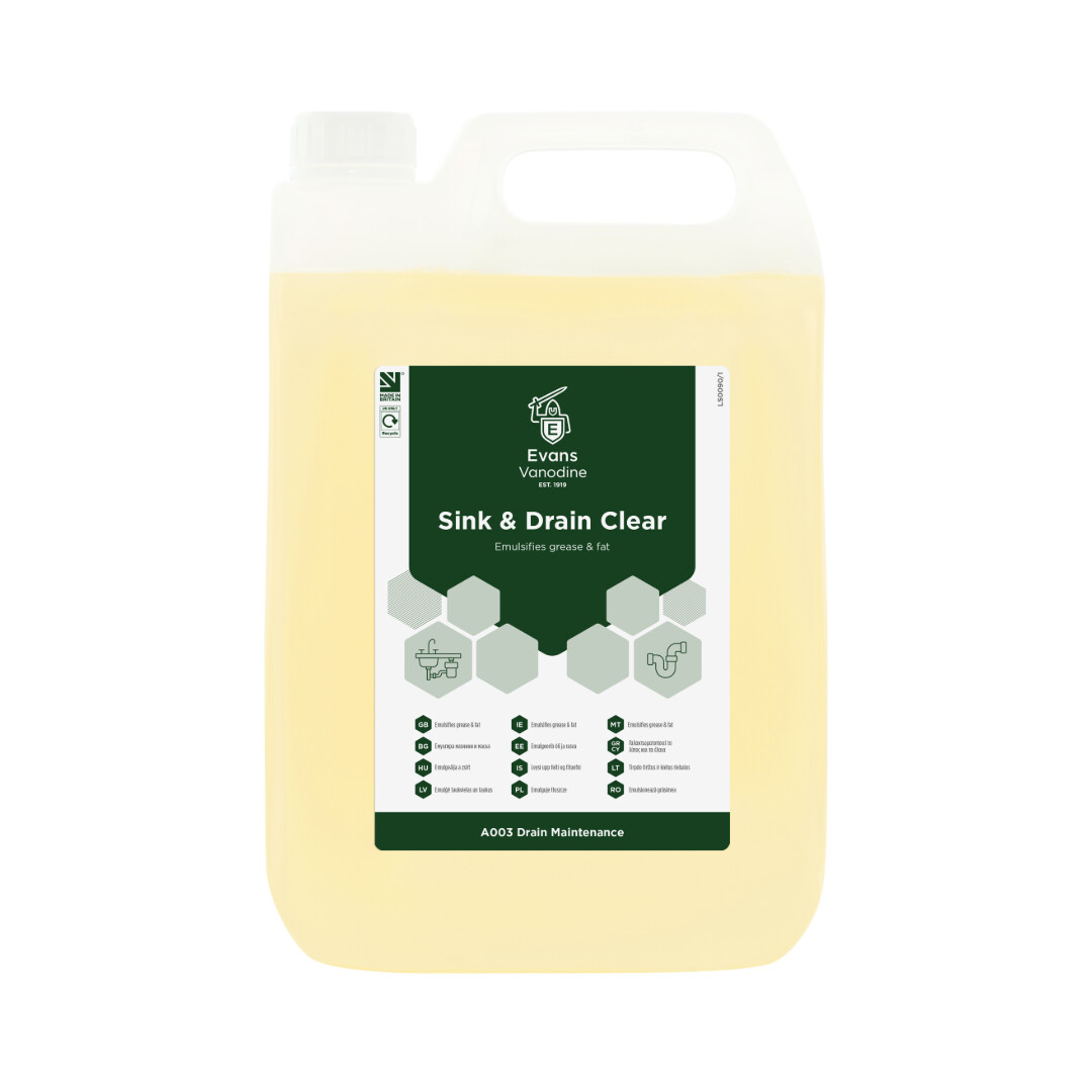 Evans Sink Drain Cleaner 5L (Pack of 2)