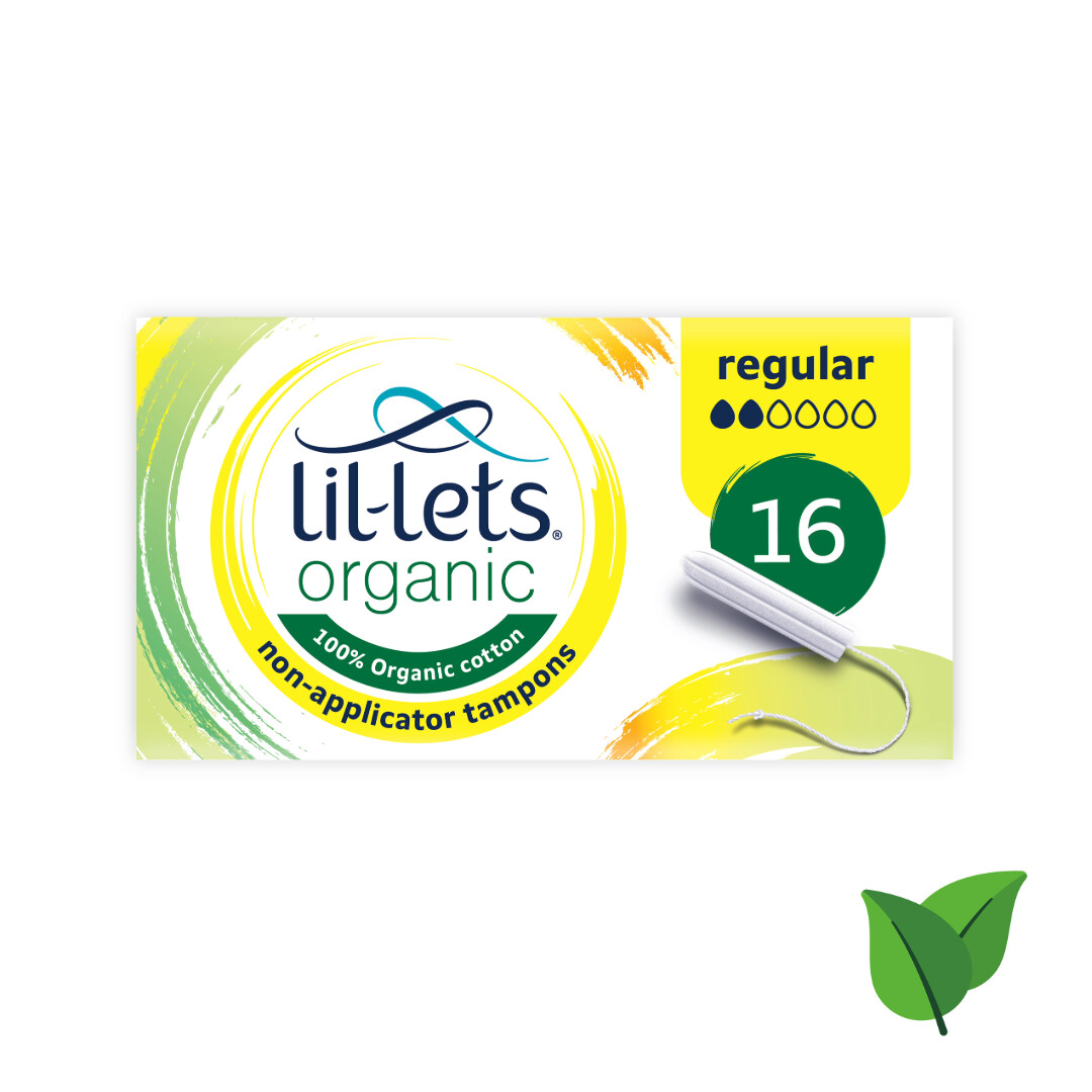 Lil-Lets Organic Non Applicator Regular 16 per pack