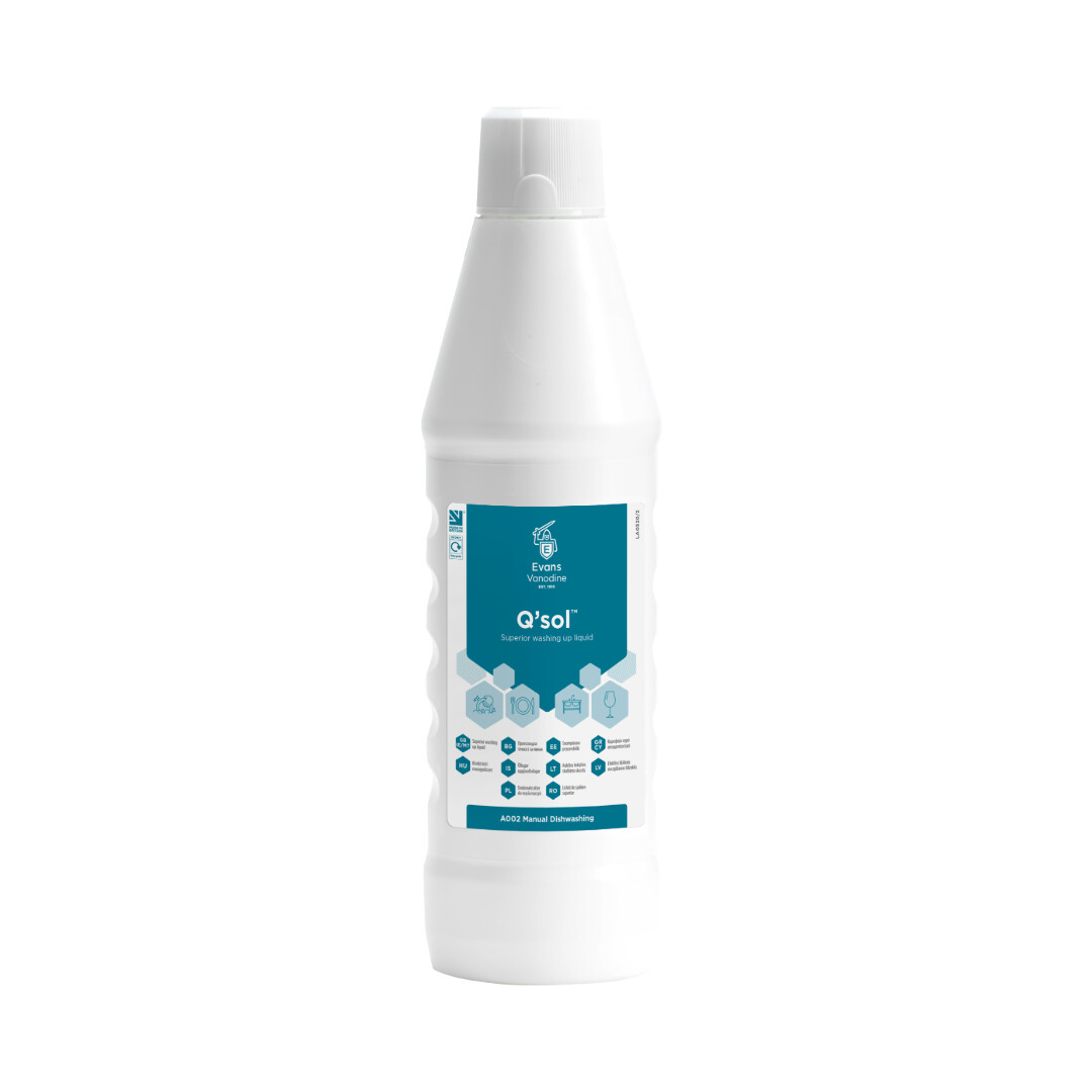 Evans Qsol Washing Up Liquid 1L