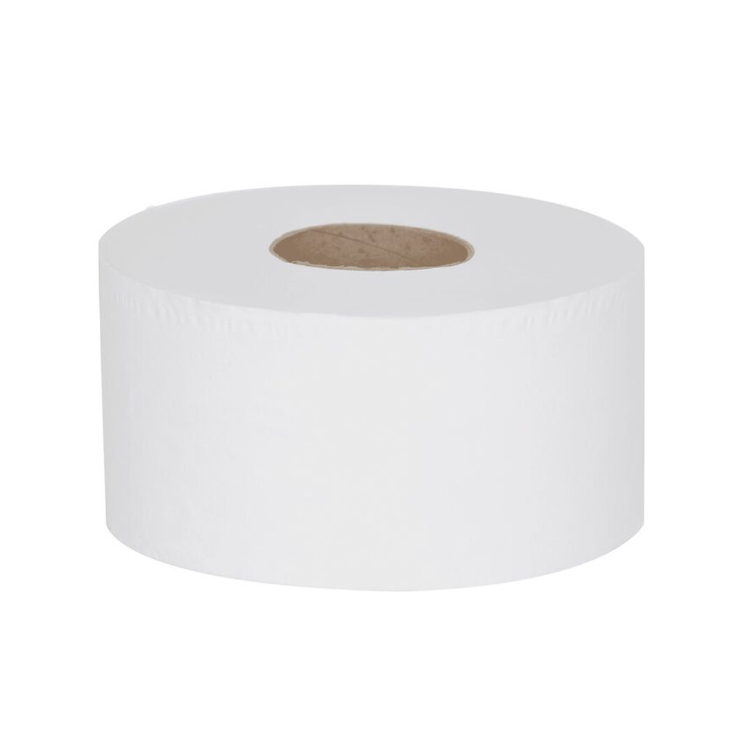 Mini Jumbo Toilet Paper 2-Ply 76mm Core 150m (Pack of 12)