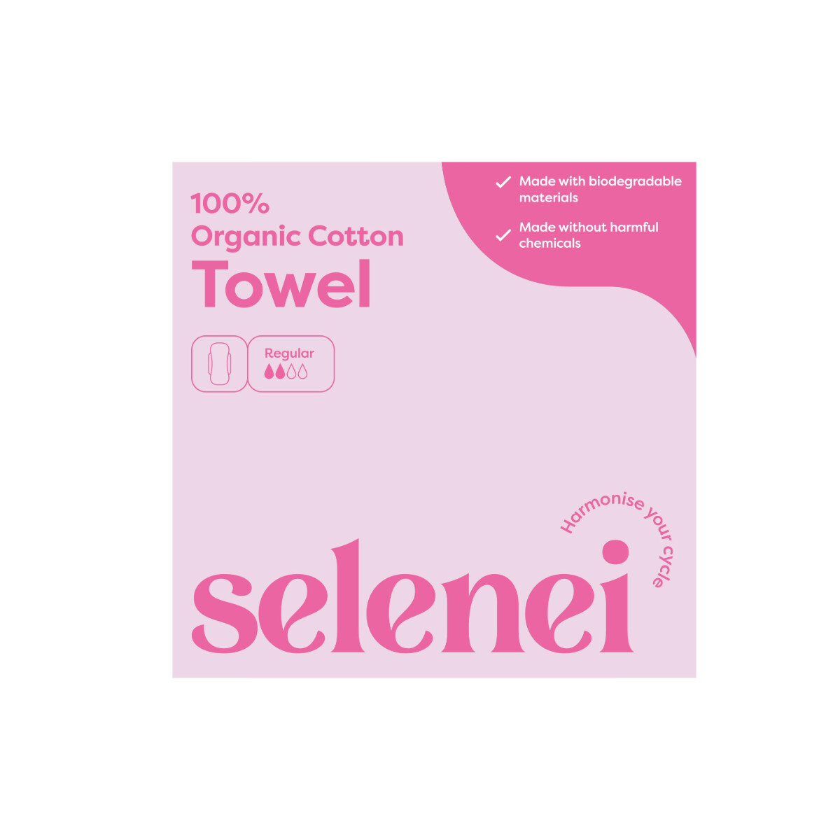 Selenei Organic Towel 200 Boxes (1 Per Box)
