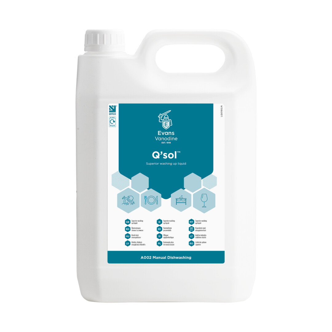 Evans Qsol Washing Up Liquid 5L