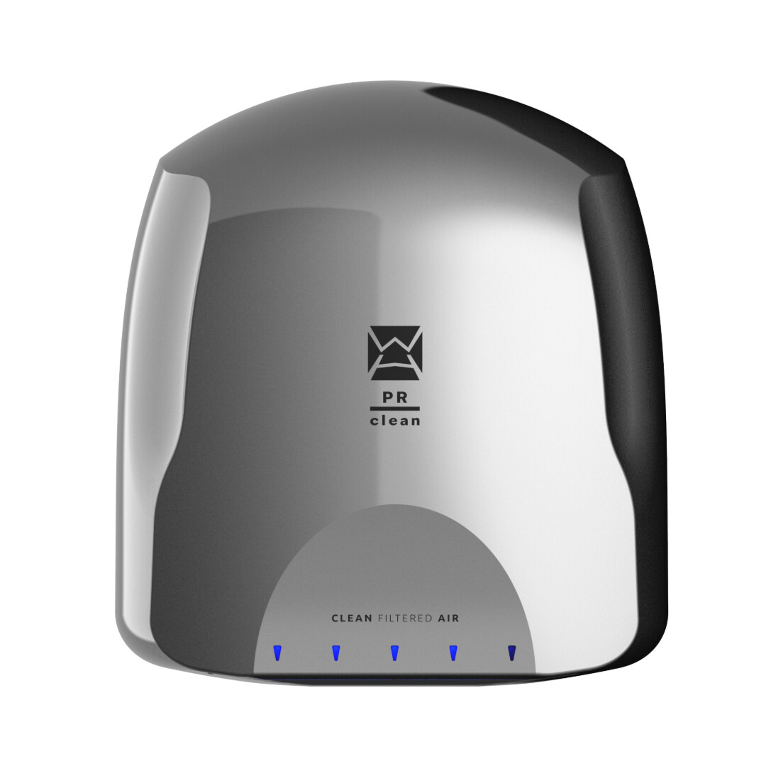 Warner Howard PR Clean® 1100W Hand Dryer - Nickel