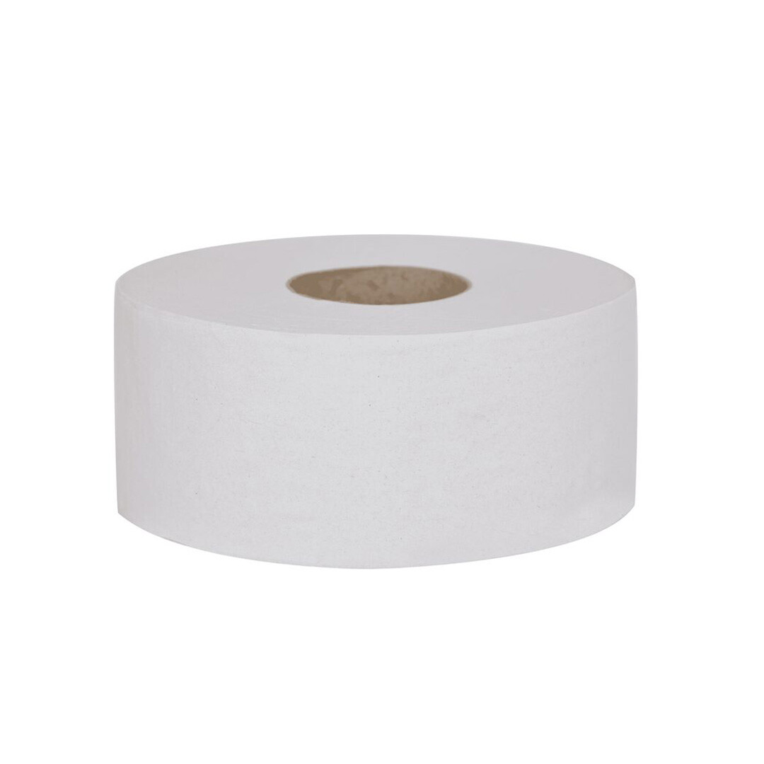 Maxi Jumbo Toilet Paper 2-Ply 76mm Core 400m (Pack of 6)