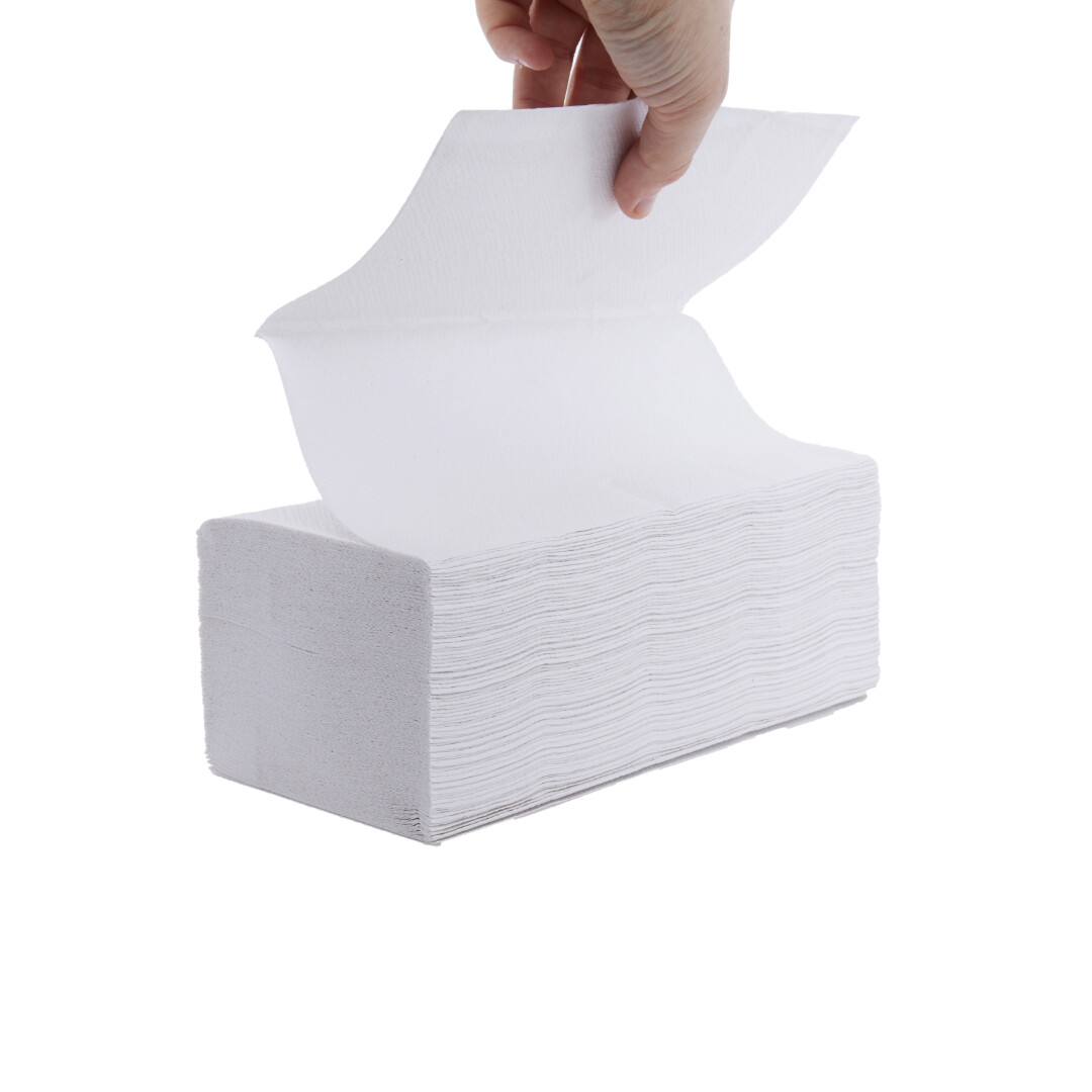 Single Fold Interleaf Hand Towels 2-Ply 3000 sheets - White