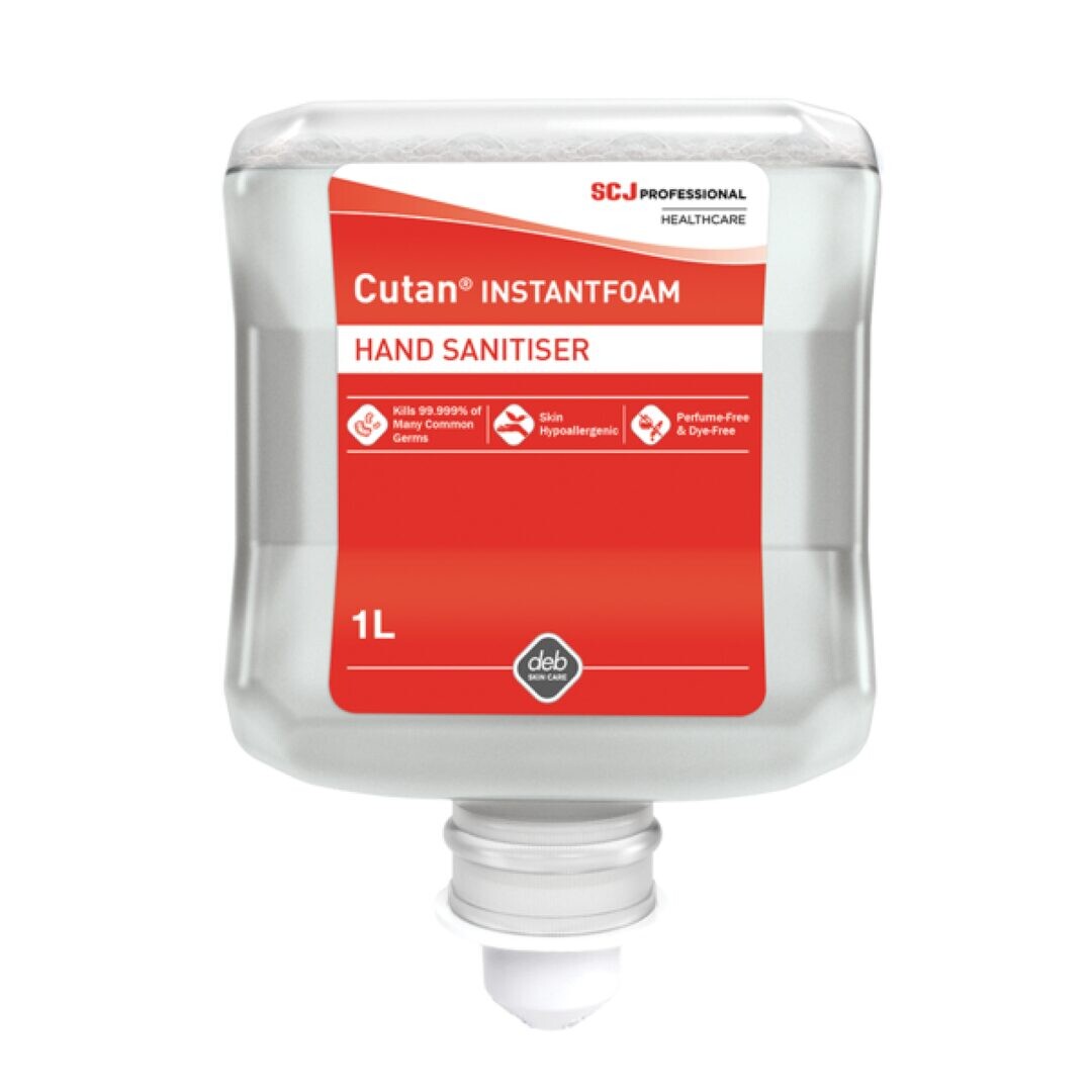 Deb Cutan Foam Hand Sanitiser Refill 1L (Pack of 6)
