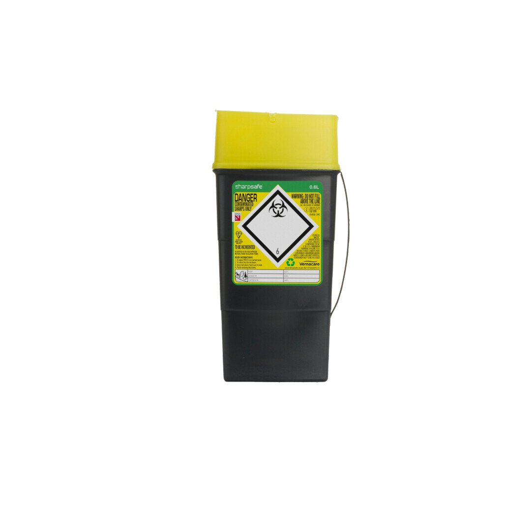Yellow Sharps Bin