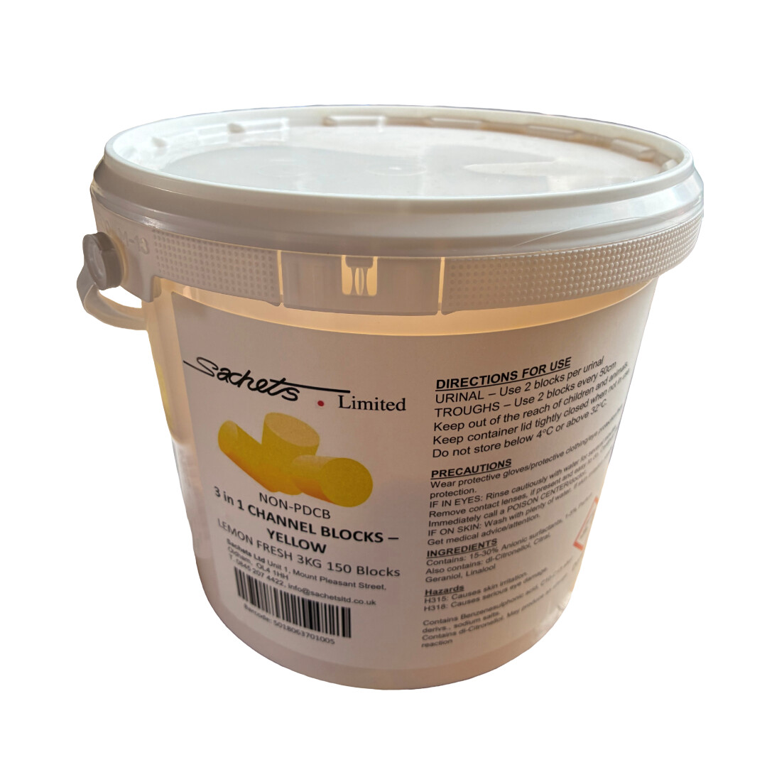 Lemon Urinal Cubes Tub 3kg