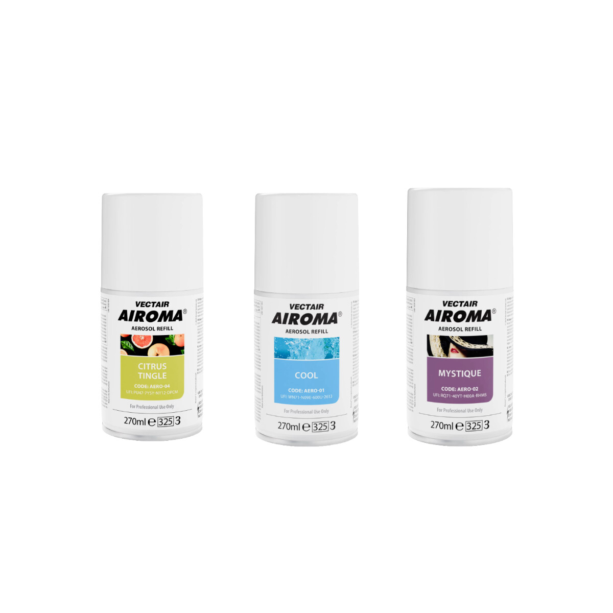 Airoma Refills Mixed Fragrance 270ml (Pack of 12)