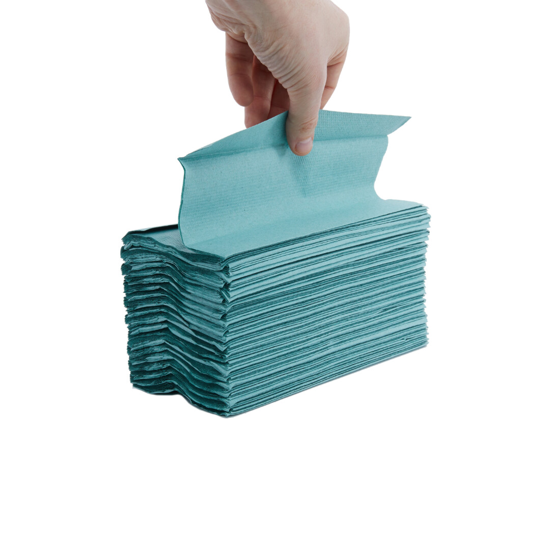 C Fold Hand Towels 1-Ply 2520 sheets per case - Green